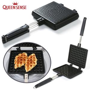 퀸센스 인덕션와플팬 샌드위치 양면후라이팬 크로플만들기 캠핑