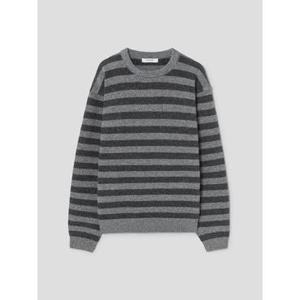 (225X51AQ73) [에잇세컨즈] 스트라이프 니트 풀오버  그레이