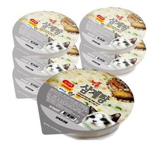 고양이 전용 원기회복 전복 삼계탕 120g 6개입 캔간식 반려견간식 노령견간식 원기회복간식 강아지수술후