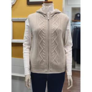 BCBG 세이브존01 케이블 후드 베스트 B4DAK518