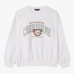 [더데이걸][모다울산]레터베어박시맨투맨 TGMA24D03_US