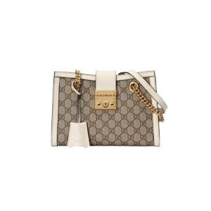 구찌 패들락 스몰 GG 캔버스 숄더백 베이지 에보니 화이트 498156-KHNKG-9761