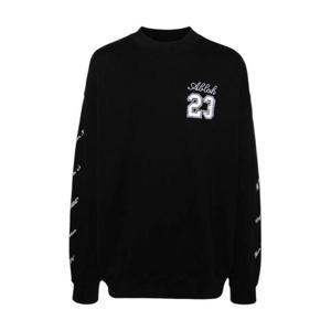 오프화이트 긴팔 티셔츠 OMBA054S24FLE0091001 Black