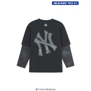 [MLB키즈US] (7ATSM0154-50CGD) 럭셔리 모노그램 레이어드 티셔츠 아동티셔츠 키즈티셔츠