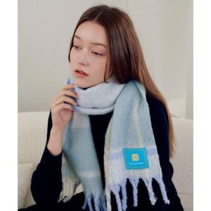 [루이까또즈(스카프)]두툼 모헤어 머플러 헬싱키안 블루 2DHW812BU