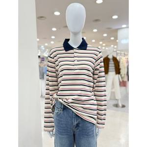 [리스트][LIST] 감성적인 카라넥 스트라이프 티셔츠 TSJTSP72050