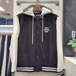 리트머스 HC12 로고 자수 바시티   점퍼 LO1JU022-076