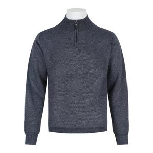 남자 겨울 보아털 기모 반집업 긴팔 니트 DD-KN-628-3-그레이