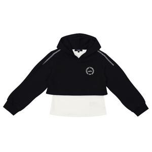 [티파니(정상)](T54UAT030)-BK 레이어드 후드 티