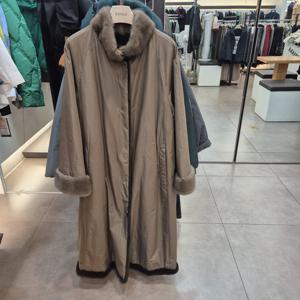 [트리아나]밍크카라 안감토끼털롱코트TJ4FA13BP