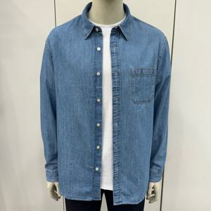 [지오지아]남자셔츠/가을셔츠/겨울셔츠/데님셔츠/ABF4WC1101LBL