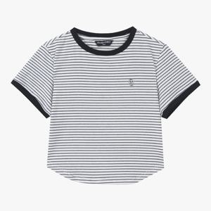 [더데이걸][모다울산]핀스트라이프 핀 링거 티셔츠TGRA25601_US