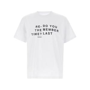 사카이   반팔 티셔츠 SS25 250977S101 5560621 White