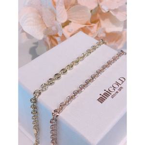 (16CM) 미니골드 14K 끌레르 랑데부 체인 팔찌 BLEM4051