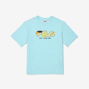 [휠라키즈] 마린 그래픽 티셔츠 (FK2RSF2301X_MIT)