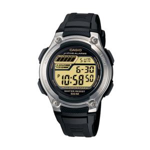 카시오 블랙 검정 젤리시계 디지털 전자 레진시계 W-212H-9A