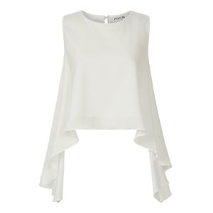 FOCUS  언발란스 플레어 슬리브리스 블라우스 PBVFF5M1BL5541