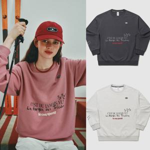 [르꼬끄]르꼬끄X275C 레터 루스터 맨투맨 QQ323XFS72