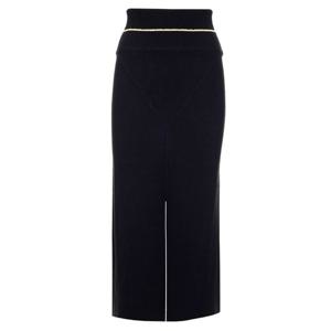 25 FW 몽클레어 지니어스 1952 프런트 슬릿 니트 미디 스커트 9H00004M1313