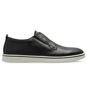 25 FW 페라가모 블랙 네로 라운디드 토 슬립온 스니커즈 02A0000786862M