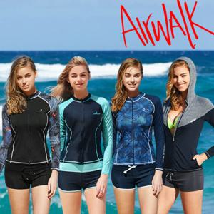 에어워크서프 여성래쉬가드세트 집업+보드숏 모음B