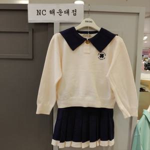 [오후]깔끔 단정~~스웨터 스커트 세트 OHSM23W53