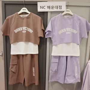 [오후]크롭티+민소매티셔츠+7부면바지 세트~~크롭티 3 세트 OHSM24551