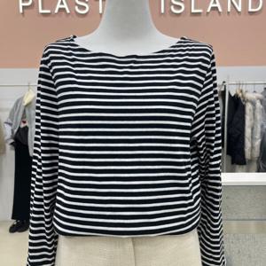 [플라스틱아일랜드]스트라이프 보트넥 티셔츠(PQ1CL201)_CA