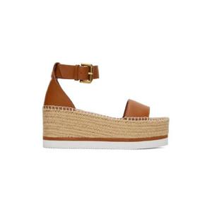 씨바이끌로에 샌들 탠 글린 에스파듀 샌들 241373F124018