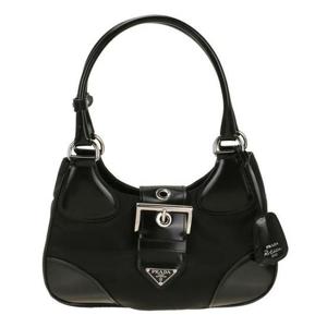 (명품) 프라다 리나일론 및 가죽 숄더백 1BA423