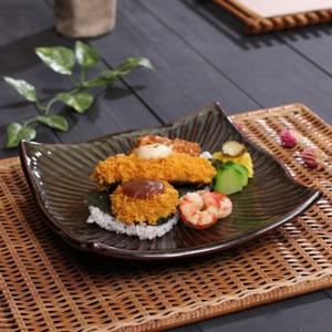 소야 천유 토석 사각접시 그릇 (대)