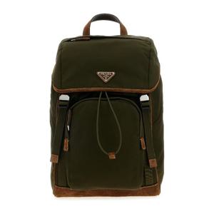 프라다 리나일론 스웨이드 플랩 백팩 2VZ135VHBF384 F041O
