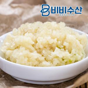 국내산 꼭지 제거한 다진마늘 1kg
