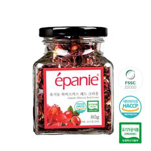 에빠니 유기농 허브티 히비스커스 레드크라운 유리병(대) 80g