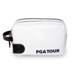 [PGA 투어] 카본 머니클립 투지퍼 골프 파우치_화이트