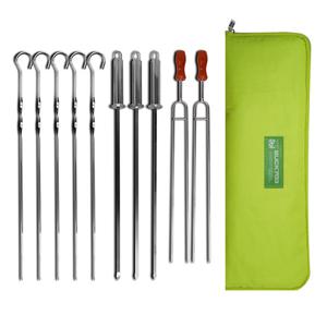 BUCK703 땡가격 SALE 와사비 캠핑 바베큐꼬치세트 10P