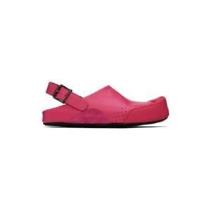 마르니 샌들 핑크 퍼스벳 사보 샌들 231379M234001