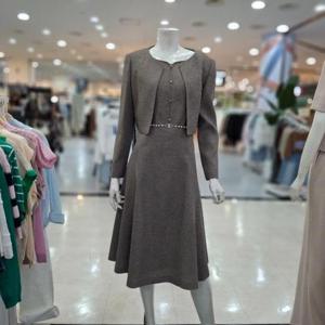 SOUP sh06 쟈켓투인원진주장식벨티드원피스AB9OPM0 AB9OPM0