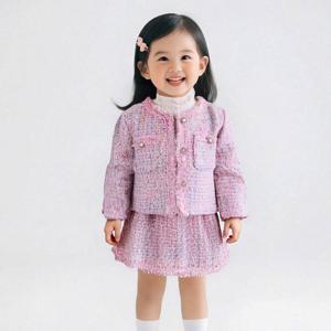 레인펄핑크 여아동 투피스 스커트 자켓세트 205948