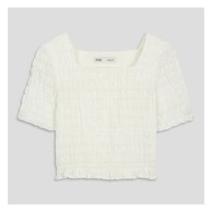 [미쏘]셔링 밴딩 블라우스 (MIWBWC701G-T)