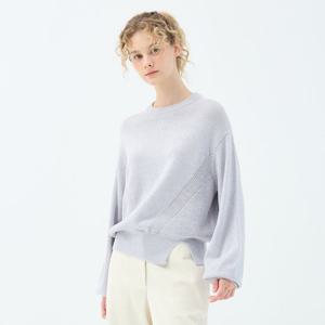 울 블렌드 크루넥 코스모스 풀오버 (UFKKCN41AN-GREY)