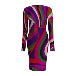 에밀리오푸치 퍼플 프린트 바디콘 원피스 5UJG665U755011 PURPL