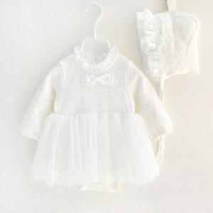 아기천사 보넷 유아 드레스 (0-12개월) 300126