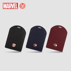 [마블] 어벤져스 아이언맨 고급 천연소가죽 캐리어 네임택
