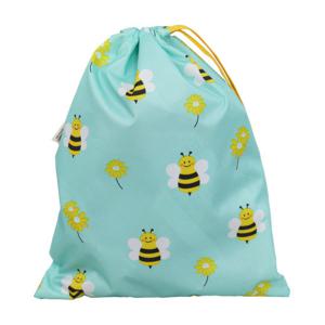 다용도 조리개 가방-꿀벌 민트 유아/초등/학교/실내