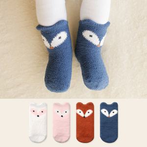 [하이베이비클럽]하트여우수면양말/기모양말/겨울양말/아기양말/