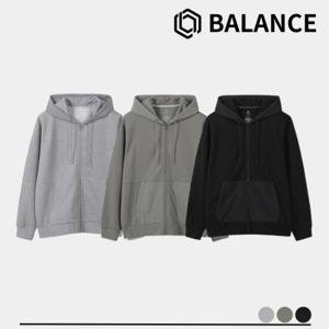 [탑텐밸런스] 남성 부드러운 더블니트 후드 집업 MBF5TC1250 ML 운동복