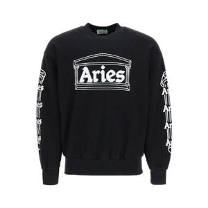 23SS ARIES Aries 로고 스웨트 셔츠  브랜드 considered humane and 프랜들리 nonconformist approachable and charming FTAR20001BLK