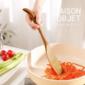 프라카 티크 조리도구 그립형 슬림 사각뒤집개 소