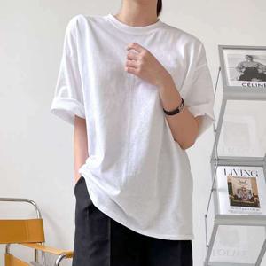 [에이브랜드] 솔리드 7컬러 코튼 티셔츠/박시핏티셔츠